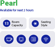 Room features, capacity and seating style
