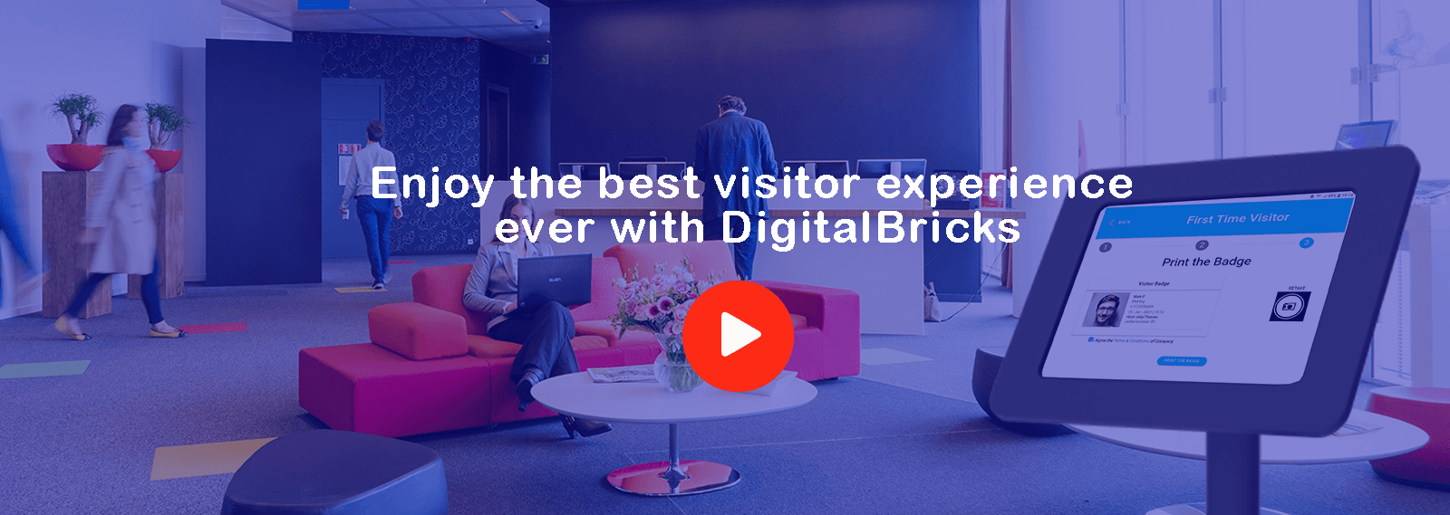 Visitor management banner